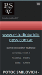 Mobile Screenshot of estudiojuridicopsv.webnode.com.ar