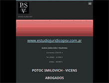 Tablet Screenshot of estudiojuridicopsv.webnode.com.ar