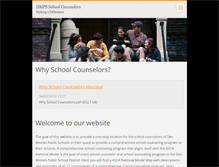 Tablet Screenshot of dmpsschoolcounselors.webnode.com