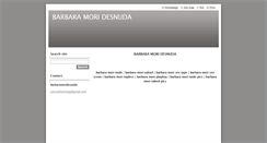 Desktop Screenshot of barbaramoridesnuda.webnode.com