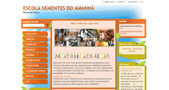 Desktop Screenshot of escolasementesdoamanhacg.webnode.com.br