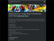 Tablet Screenshot of angrybirdstransformers.webnode.com