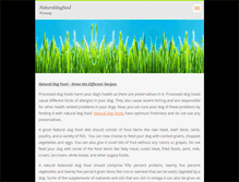 Tablet Screenshot of naturaldogfood.webnode.com