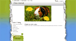 Desktop Screenshot of chov-morcat.webnode.cz