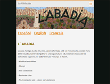 Tablet Screenshot of casaruralabadia.webnode.es
