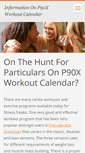 Mobile Screenshot of p90xworkoutschedule.webnode.com