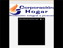 Tablet Screenshot of corporacionhogar.webnode.com.co