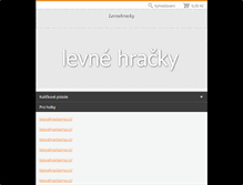 Tablet Screenshot of levnehracky.webnode.cz