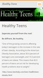 Mobile Screenshot of healthyteens.webnode.com