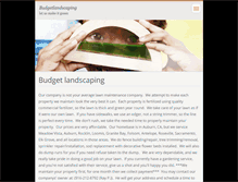 Tablet Screenshot of budgetlandscaping.webnode.com