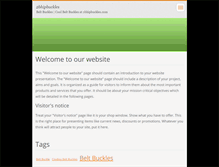 Tablet Screenshot of 2bhipbuckles.webnode.com