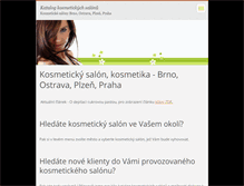 Tablet Screenshot of kosmeticky-salon-kosmetika.webnode.cz