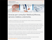 Tablet Screenshot of medicos24horas.webnode.cl