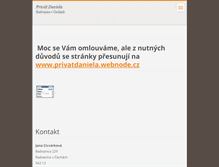 Tablet Screenshot of privat-daniela.webnode.cz