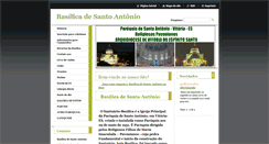 Desktop Screenshot of basilicadesantoantonio.webnode.pt