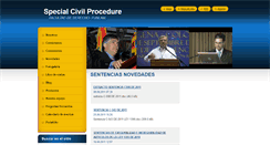 Desktop Screenshot of procedimientocivilespecial.webnode.es