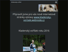 Tablet Screenshot of kladenskyvorisek.webnode.cz