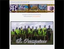 Tablet Screenshot of americafcplanalto.webnode.com.br