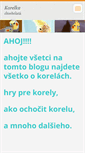 Mobile Screenshot of korelka.webnode.cz