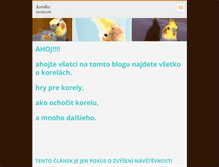 Tablet Screenshot of korelka.webnode.cz