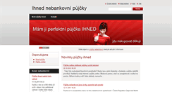 Desktop Screenshot of ihned-nebankovni-pujcky.webnode.cz
