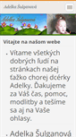 Mobile Screenshot of adelkasulgan.webnode.sk