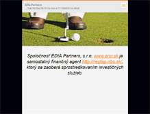 Tablet Screenshot of ediapartners.webnode.sk