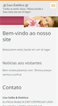Mobile Screenshot of lisaestetica.webnode.com.br