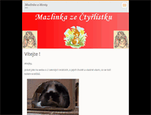 Tablet Screenshot of mazlinka.webnode.cz