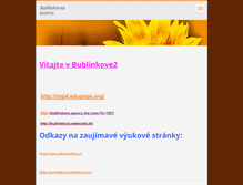 Tablet Screenshot of bublinkovo2.webnode.sk