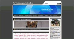 Desktop Screenshot of myyorkieangels.webnode.com