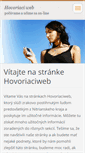Mobile Screenshot of hovoriaciweb.webnode.sk
