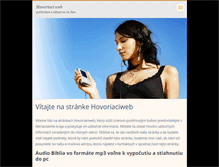 Tablet Screenshot of hovoriaciweb.webnode.sk