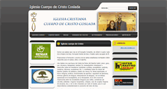 Desktop Screenshot of iglesiacuerpodecristocoslada.webnode.com