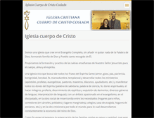 Tablet Screenshot of iglesiacuerpodecristocoslada.webnode.com