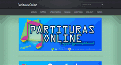Desktop Screenshot of partiturasonline.webnode.com.br