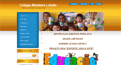 Desktop Screenshot of colegiomonteirolobato.webnode.com