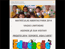 Tablet Screenshot of colegiomonteirolobato.webnode.com