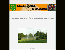 Tablet Screenshot of fotbalujezd.webnode.cz