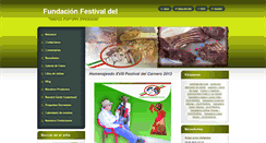 Desktop Screenshot of fundacionfestivaldelcarnero.webnode.es