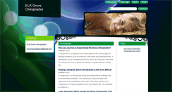 Desktop Screenshot of elkgrovechiropractor.webnode.com