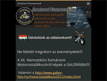 Tablet Screenshot of komaromituramotorosok.webnode.hu