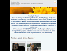 Tablet Screenshot of ambesyorkies.webnode.com