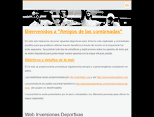 Tablet Screenshot of amigosdelascombinadas.webnode.es