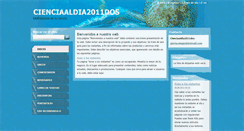 Desktop Screenshot of cienciaaldia-2011dos.webnode.es
