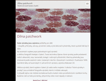 Tablet Screenshot of dilna-patchwork.webnode.cz