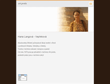 Tablet Screenshot of hana-langova.webnode.cz