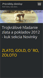 Mobile Screenshot of prievidzkyzlatokop.webnode.sk