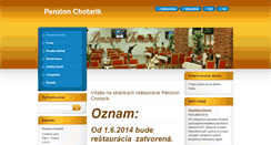 Desktop Screenshot of penzionchotarik.webnode.sk