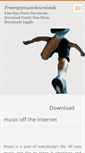 Mobile Screenshot of freemp3musicdownloads.webnode.com